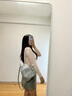 COSMICKISS雙肩包女小背包小型女士出去玩輕便包包可愛(ài)通勤旅行迷你小書(shū)包 迷你雙肩小背包【銀色】 曬單實(shí)拍圖