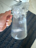 青蘋(píng)果冷水壺玻璃水壺大容量泡茶壺家用耐高溫涼白開(kāi)水杯鴨嘴扎壺涼水壺 豎紋鴨嘴壺1650ML 曬單實(shí)拍圖