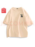 名創(chuàng)優(yōu)品（MINISO）短袖男純棉休閑寬松夏季圓領百搭青少年潮流半袖t恤 卡其 3XL 曬單實拍圖