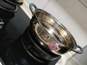 美廚（maxcook）316不銹鋼火鍋28cm 湯鍋火鍋復(fù)底帶蓋 燃?xì)怆姶艩t通用 MCT1969 曬單實(shí)拍圖