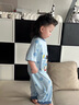 G.DUCKKIDS莫代爾兒童連體睡衣夏季薄款男童短袖寶寶睡袋中小童男孩家居服 米色 90 建議寶寶10-12公斤 24-36個月 曬單實拍圖