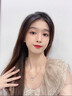 花朵項鏈女生日禮物女玫瑰金吊墜小眾首飾送女友老婆情人節(jié)禮物 花飛蝴蝶精美禮盒 曬單實拍圖