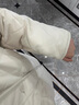 UR冬季新款女裝休閑簡約菱格絎縫立領(lǐng)羽絨服UWM140010 米白 M 曬單實拍圖