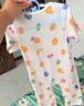 宜爽兒嬰兒衣服夏季薄款開(kāi)檔連體衣短袖純棉哈衣男女童 水果90 曬單實(shí)拍圖