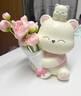 藝上美生日禮物女桌面擺件手捧花玄關(guān)客廳插花裝飾教師節(jié)送老師伴手禮品 小熊手捧花擺件 曬單實拍圖