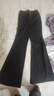 波司登（BOSIDENG）25夏季新款楊紫同款防曬長褲女UPF100+涼感修身微喇褲B250923102 【店長推薦】黑色8056 S 160/66A 曬單實(shí)拍圖