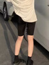 莫代爾鯊魚褲女童外穿打底褲夏季薄款冰絲涼感防走光五分褲兒童運(yùn)動短褲 T510-黑色-五分 【冰絲透氣】 160 cm 建議身高155-165CM 曬單實(shí)拍圖