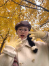 十竹針織手套女秋冬25年新款純色毛絨絨長款騎行露指觸屏加厚防寒保暖 黃色【加長款護腕】 曬單實拍圖