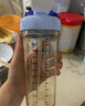 HEGEN海格恩吸管杯1-3歲330ml兒童PPSU多功能學飲杯直飲喝水杯藍色 曬單實拍圖
