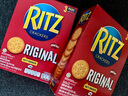 卡夫樂(lè )之（RITZ）印尼進(jìn)口卡夫原味薄片酥松餅干咸味小圓餅辦公室午茶休閑零食年貨 Ritz樂(lè )之餅干原味 *2盒裝600g 曬單實(shí)拍圖