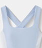 ELLESSE【喬欣同款】小貝殼網(wǎng)球運動吊帶裙夏速干交叉美背連衣裙子女裝 丁香紫色 S 曬單實拍圖