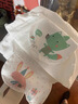 愛(ài)貝迪拉（AIBEDILA）兒童純棉吸汗巾背后漢幼兒園寶寶隔汗巾墊背嬰兒全棉a類(lèi)大童大號 【7A抗菌】小清新 5條裝 【6層】 165S碼(0-1歲，身高80cm以?xún)? 曬單實(shí)拍圖