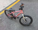 優(yōu)貝（RoyalBaby）兒童自行車男女童車 寶寶腳踏車山地車6-9歲 小精靈18寸霞光粉 曬單實(shí)拍圖