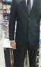 羅蒙（ROMON） 西服男商務(wù)正裝單西修身西裝外套伴郎結(jié)婚禮服 黑色 2XL  曬單實(shí)拍圖