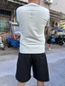 羅蒙（ROMON）短袖t恤男夏季圓領(lǐng)帶口袋休閑百搭打底衫男速干衣服半袖男t恤衫男 淺灰色 XL 【建議120-140斤】 曬單實(shí)拍圖