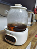 美的（Midea）花漾0膠水全玻璃全自動養(yǎng)生壺 辦公室多功能煮茶壺 燒水壺恒溫電熱水壺煮茶器花茶壺1L YS10B101 曬單實(shí)拍圖