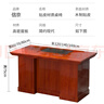 信京電腦桌貼木皮辦公桌油漆桌書(shū)桌經(jīng)典寫(xiě)字桌老板桌1.4米帶鍵盤(pán)托 曬單實(shí)拍圖