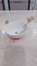 onlycook家用陶瓷飯碗吃飯碗湯碗小碗 碗勺套裝兒童寶寶碗 單個橘貓貓碗 曬單實拍圖