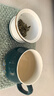 蘇氏陶瓷（SUSHI CERAMICS）茶格蓋杯彩畫(huà)招財(cái)貓過(guò)濾水杯辦公茶杯帶便攜旅行包（孔雀綠款） 曬單實(shí)拍圖