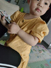 迪士尼（Disney）兒童裝女童套裝夏裝新款女寶寶短袖兩件套夏季小女孩上衣服潮 女童黃色闊腿褲套裝 110 建議身高100-103cm 曬單實(shí)拍圖