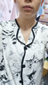 莫代爾新疆棉自帶胸墊一體睡衣女夏季2025新款開衫短袖短褲貓咪家居服 SL35064 M (80-100斤) 曬單實拍圖
