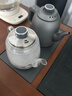 友家鋪?zhàn)樱˙iooner）全自動(dòng)上水電熱水壺?zé)畨夭枧_(tái)茶桌茶幾一體嵌入式電茶壺泡茶抽水茶具套裝 鈦灰色三件套 曬單實(shí)拍圖