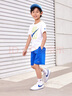 NIKE  3BRAND 耐克男女童純棉短袖T恤+短褲2件套裝夏季新款短袖套裝 正黑色（1259） 150 /72 【建議身高140-152cm】 曬單實拍圖
