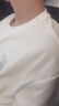 拇指白小T二代白色短袖T恤男女春夏三防純棉白小丅打底衫上衣 翠綠男款 L 曬單實(shí)拍圖