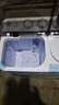 小鴨牌洗衣機半自動雙桶雙缸家用大容量小型租房宿舍波輪脫水甩干兩用雙杠省電老式強動力易操作以舊換新 8.5公斤【洗5.5+脫3.0｜強勁電機全國聯(lián)保】 曬單實拍圖