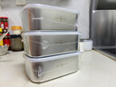 三四鋼316L不銹鋼保鮮盒飯盒餐盒食品級肉類冰箱冷凍分裝3個(gè)裝W373512 曬單實(shí)拍圖