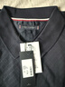 TOMMY HILFIGER【輕奢感】25夏季男絲光棉肌理高級感商務(wù)修身短袖翻領(lǐng)POLO03809 藏青色DW5 L （推薦：140-155斤） 曬單實(shí)拍圖