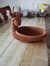 恩壽溯手工編織創(chuàng  )意小鹿水果仿藤編收納籃子茶幾果盤(pán)桌面零食筐動(dòng)物造型 梅花鹿 桂冠藤編家居收納-源頭 曬單實(shí)拍圖