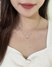 VTL鈴蘭花蝴蝶結(jié)項鏈女款999純銀高級感閨蜜生日禮物情人節(jié)送女朋友 999足銀項鏈【精美禮盒裝】 曬單實拍圖