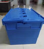 力王POWERKING 斜插式周轉箱 帶蓋加厚大號塑料物流收納膠周轉長(cháng)方形轉運膠框 塑料筐 藍色 藍色 600*400*365 曬單實(shí)拍圖