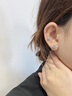 玖維婭  JIUVIA 999足銀四葉草耳釘女時尚純銀耳飾養(yǎng)耳洞睡覺免摘520情人節(jié)禮物 三鉆四葉草【禮盒裝】 曬單實拍圖