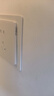 國際電工86型底盒開關插座裝飾蓋插座面板遮丑蓋加大遮擋邊框保護套面板 二位遮蓋裝飾面板【白色】 曬單實拍圖