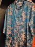 皮爾卡丹（pierre cardin）唐裝中山裝男中國風(fēng)夏季薄款冰絲短袖襯衫改良漢服寬松大碼上衣服 藍(lán)色 XL 135-150斤 曬單實(shí)拍圖