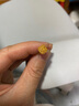 夢金園七夕情人節(jié)黃金耳飾5G爆閃金絲小方糖足金耳釘女款生日禮物 一對 約2.12g 曬單實拍圖