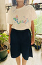 安奈兒（Annil）童裝女童五分褲2025夏新款純棉透氣寬松休閑時(shí)尚運(yùn)動(dòng)褲子 新寶藍(lán) 140 曬單實(shí)拍圖