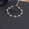 APM Monaco閃耀可調(diào)節(jié)手鏈銀白色四葉草手鏈時尚生日禮物送女友 閃耀手鏈 曬單實拍圖