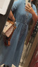 TOMMY JEANS【復(fù)古文藝風(fēng)】25夏季女純棉收腰寬松牛仔連衣裙長裙20374 牛仔藍1A4 S (推薦:95-110斤) 曬單實拍圖