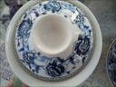 勤凱特大號三才蓋碗景德鎮(zhèn)青花陶瓷八寶茶碗三炮臺單個大容量泡茶茶具 大號(蘭牡丹) 320ml 曬單實拍圖