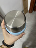 膳魔師（THERMOS）燜燒杯高真空兒童食物罐子帶餐具隨身便攜不銹鋼保溫飯盒SK-3000 SK-3000BL午餐組(無外包裝) 470ml 曬單實(shí)拍圖