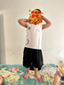 左西兒童背心夏季薄款男童無(wú)袖T恤純棉2025新款運動(dòng)夏裝上衣 白色 130 曬單實(shí)拍圖