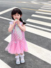 G.DUCKKIDS童裝女童連衣裙夏季新款兒童美人魚(yú)公主裙亮片紗裙小女孩禮服裙 粉色+蝴蝶結發(fā)卡 120 (建議身高110-120 6-7歲) 曬單實(shí)拍圖