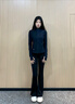 蕉下（beneunder）修身防曬衣運動女款外套遮陽透氣防新款顯瘦防曬服AL90024 新款-漫暮黑 L 曬單實拍圖