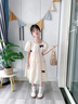 G.DUCKKIDS童裝女童連衣裙夏裝2024新款女大童長裙雪紡裙子兒童公主裙夏季薄 淺黃色qcgeagg 150 (建議身高140cm 12-13歲) 曬單實拍圖