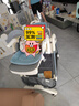 HAIR RABBIT寶寶餐椅可折疊0-6歲吃飯餐桌嬰兒家用可坐可躺多功能兒童搖搖椅 月光灰【餐椅/搖椅二合一】 曬單實拍圖