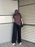 班尼路（Baleno）奶芙山本褲女2025新款百搭慵懶薄款休閑褲女柔順肌理女裝闊腿褲子 曬單實拍圖