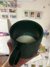 星巴克杯子墨綠色馬克杯星勺陶瓷豎條紋水杯辦公室咖啡杯七夕情人節(jié)禮物 墨綠單杯高檔禮盒裝 340ml 曬單實(shí)拍圖